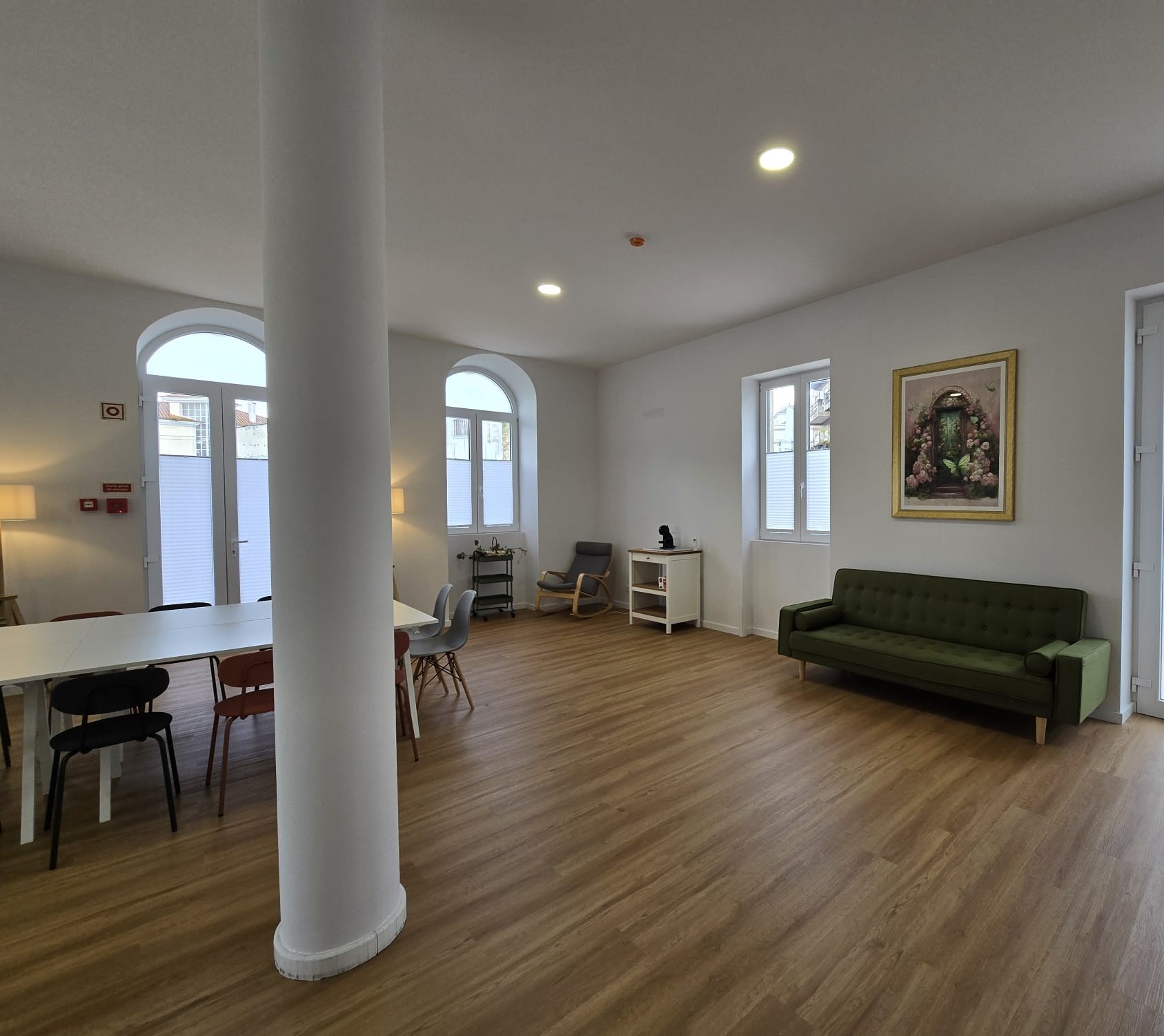 Espaço aberto para reuniões